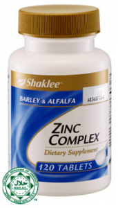 zinc complex shaklee, zinc shaklee, sembuhkan luka, atasi masalah rambut gugur