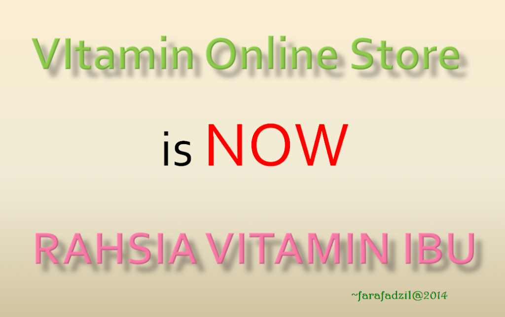 rahsia vitamin ibu, vitamin online store
