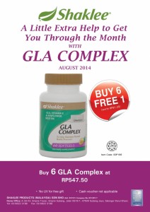GLA COmplex,Vitamin Untuk Wanita, Promosi Shaklee